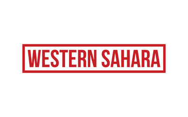 Western Sahara Rubber Stamp Seal Vector