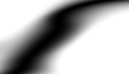 Blurred transparent gradient background. Elegant black wavy line on Transparent png overlay background