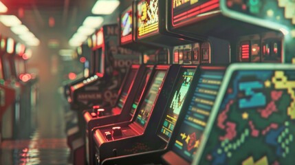 World of retro arcade games.