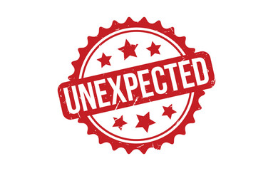 Obraz premium Red Unexpected Rubber Stamp Seal Vector