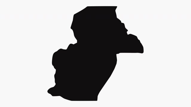 animation forming a map of Nkhata Bay in malawi