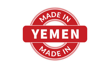 Obraz premium Made In Yemen Rubber Stamp
