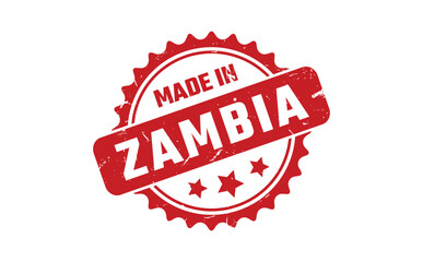 Made In Zambia Rubber Stamp