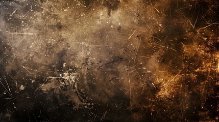 Sophisticated Aged Photo Texture with Dust and Scratches - This design captures the essence of time with its detailed dust and scratches, artistically laid over a dark, abstract grunge background.