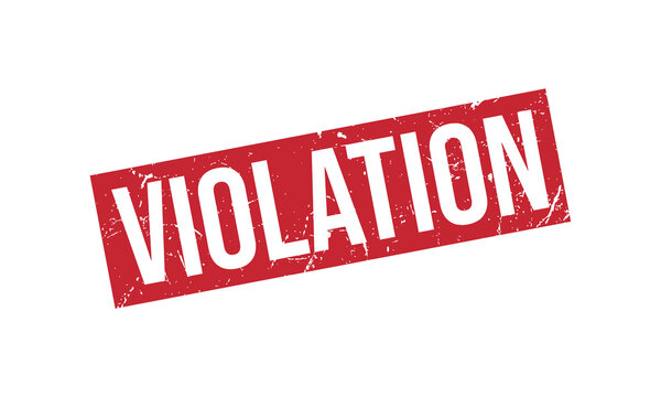 Violation Rubber Stamp Seal Vector