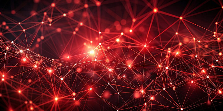abstract dark red and bold black virtual network technology background