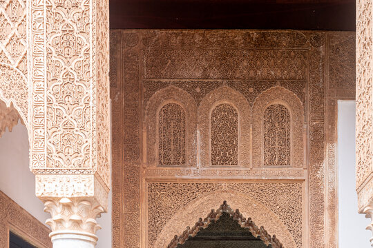 Interior of building in medina (old city) of Marakesh