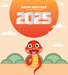 2025 new year celebration. template of 2025 new year for cover, card and post template