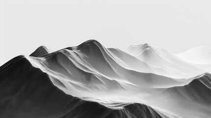 Clean lines forming a minimalist mountain range