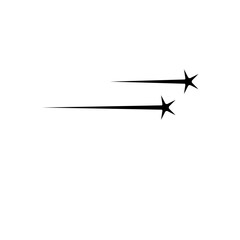 Line with star illustration 