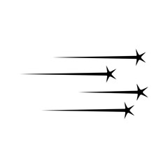 Line with star illustration 