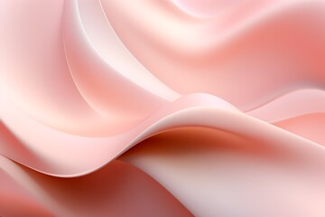 Delicate Pastel Foamy Texture with Soft Curves and Fluid Minimalist Aesthetic