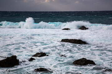 奄美の海, ダイナミックな海, 美しい波, 美しい波色, 