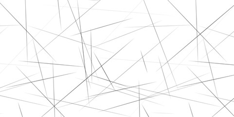 Random chaotic lines abstract geometric pattern. Amazing diagonal black background texture with white surface. Vector