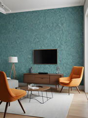 interior of a room with a chair