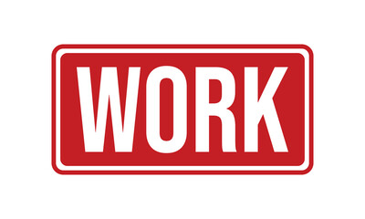 Work Rubber Stamp Seal Vector