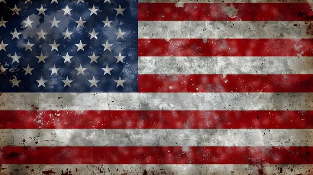United States flag. USA flag. American symbol. United states flag. Independence day background, Grunge American flag, US American Flag Vector Background in Rustic Retro Vintage, Ai generated 