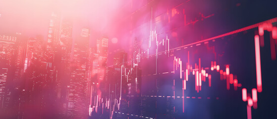 Abstract background, technical charts, Forex, gold futures, stocks, investment concept.