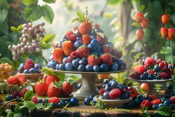 A Culinary Journey into the Delightful World of 3D Modeled Blueberry Island