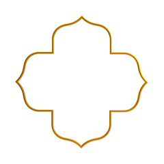 Decorative Islamic Frame, golden frame, decorative frame