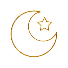 Moon and star