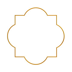 Decorative Islamic Frame, golden frame, decorative frame