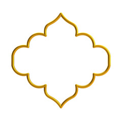 Decorative Islamic Frame, golden frame, decorative frame