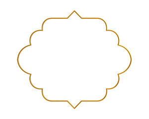 Decorative Islamic Frame, golden frame, decorative frame