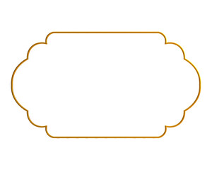 Decorative Islamic Frame, golden frame, decorative frame