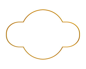 Decorative Islamic Frame, golden frame, decorative frame