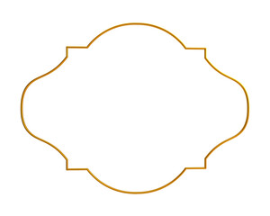 Decorative Islamic Frame, golden frame, decorative frame