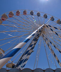 Big Ferris wheel at a folk festival