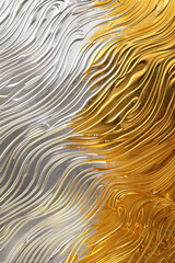 Gold and silver metallic surface pattern for background