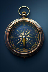 Direction to success on a compass, symbolizing strategic business paths , realistic, hyper resolution, ultra clar