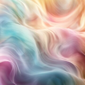 Abstract Background, Swirls Of Muted Pastel Colors Blending Softly