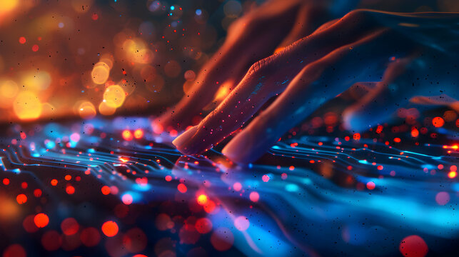 Holographic visions of the future, Exploring infinite possibilities with a single touch.