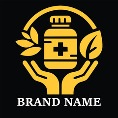 Healthcare and Pharmacy unique design vector illustration.