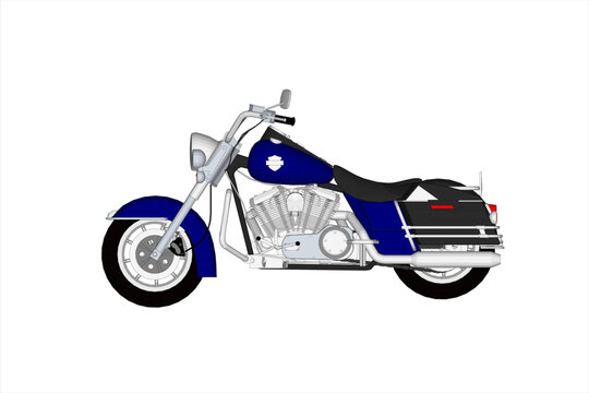 Harley Davidson vector illustration design on white background