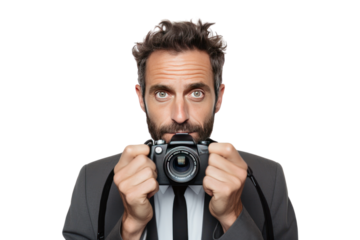 creative businessman. isolated on a transparent background.