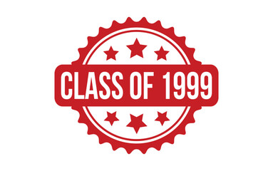 Obraz premium Red Class of 1999 Rubber Stamp Seal Vector
