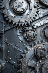 Machine gears texture for background