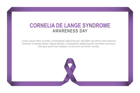 Cornelia DeLange Syndrome Awareness Day background.