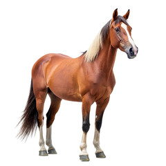 Obraz na płótnie Canvas Brown horse isolated on transparent background