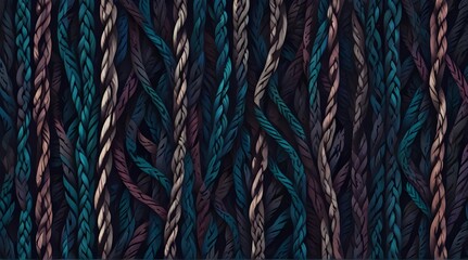  Cable Abstract Ornament - Seamless Background Vector, Generative AI