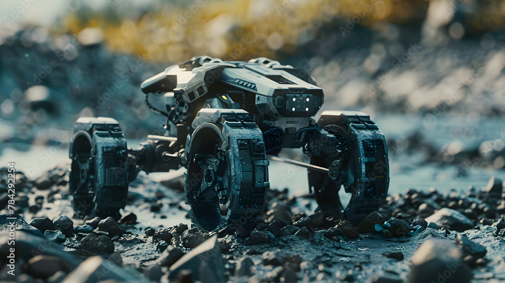 Poster advanced sovereign ai robot adjusting strategies in real-time during an unpredictable rescue operati