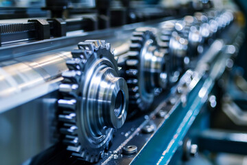 Fototapeta premium Industrial machine for background