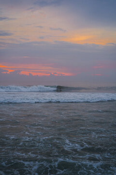 People surfing in Bali, Canggu, Batu Bolong