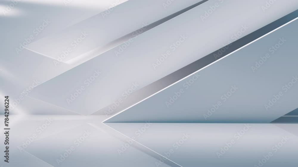 Poster empty building structure with geometric structure, 3d rendering.