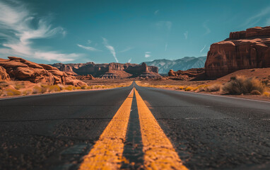 Endless Road Through Utah's Arid Desert - Utah Adventure, American Highways