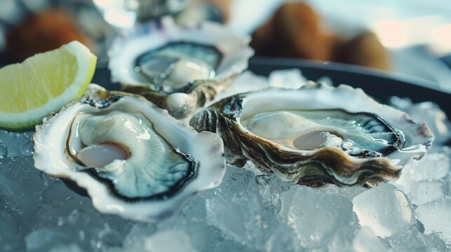 A New Zealand dish of oyster Bluff, served with ice or lightly fried.